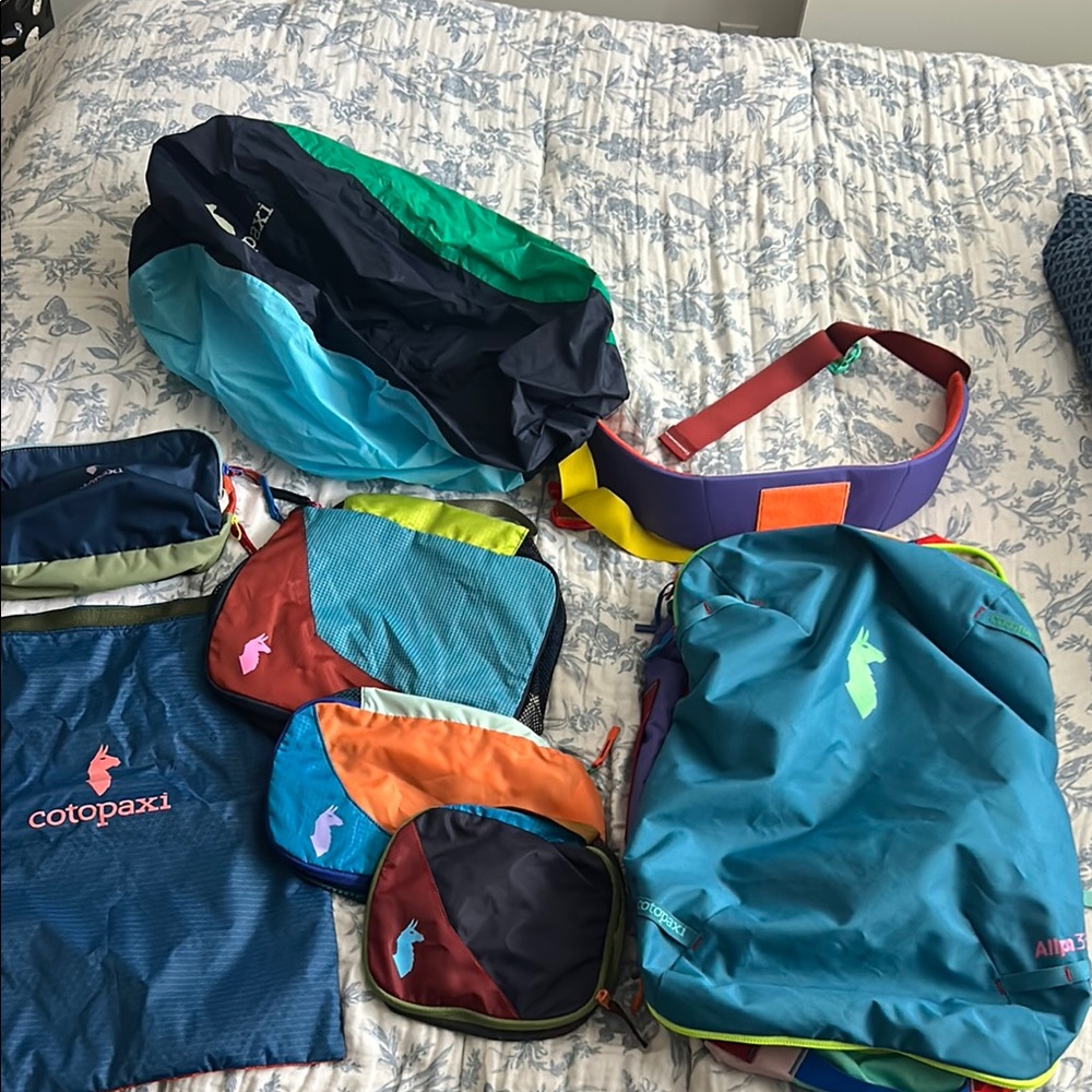 Cotopaxi Colorful Travel Bag Set